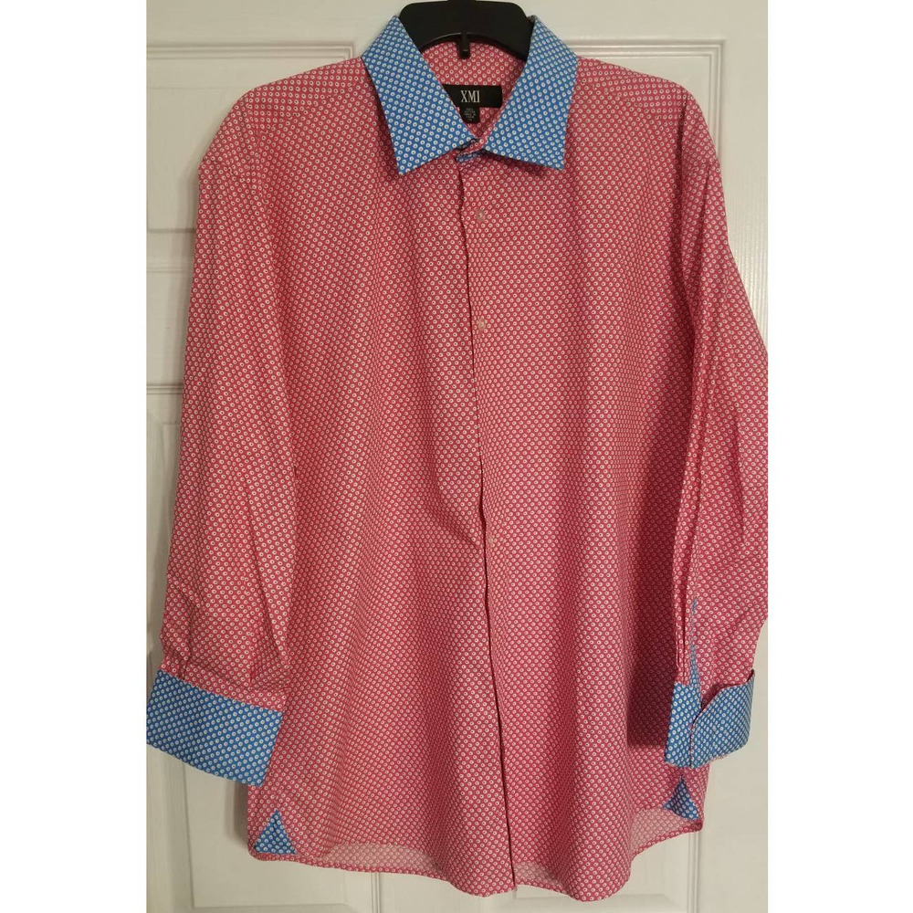 XMI dress long sleeve pink & blue XL